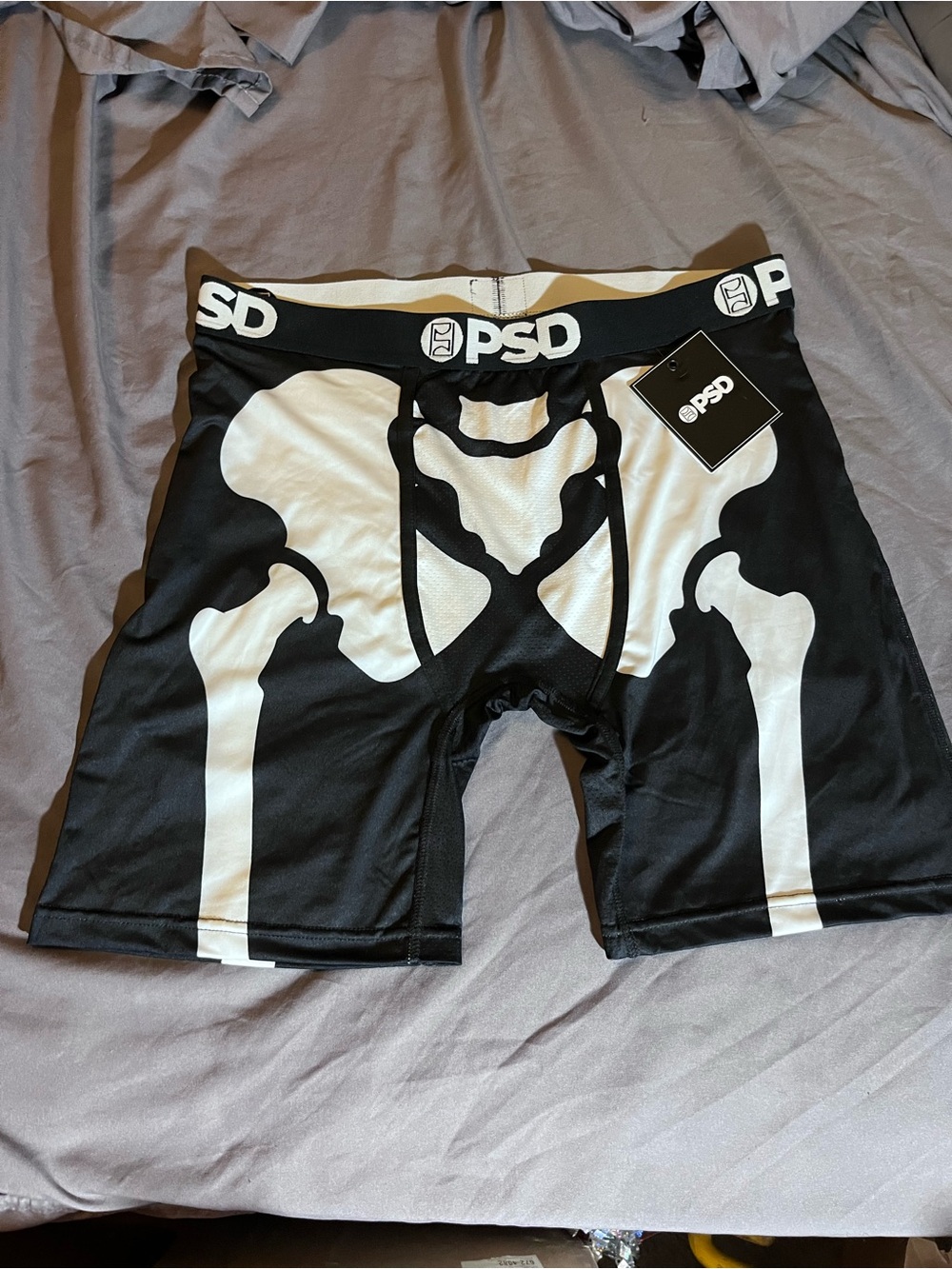 PSD Black & White Skeleton Boxer Briefs